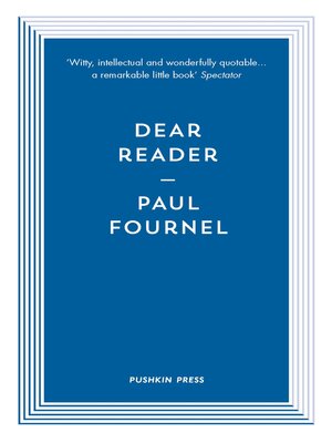 cover image of Dear Reader